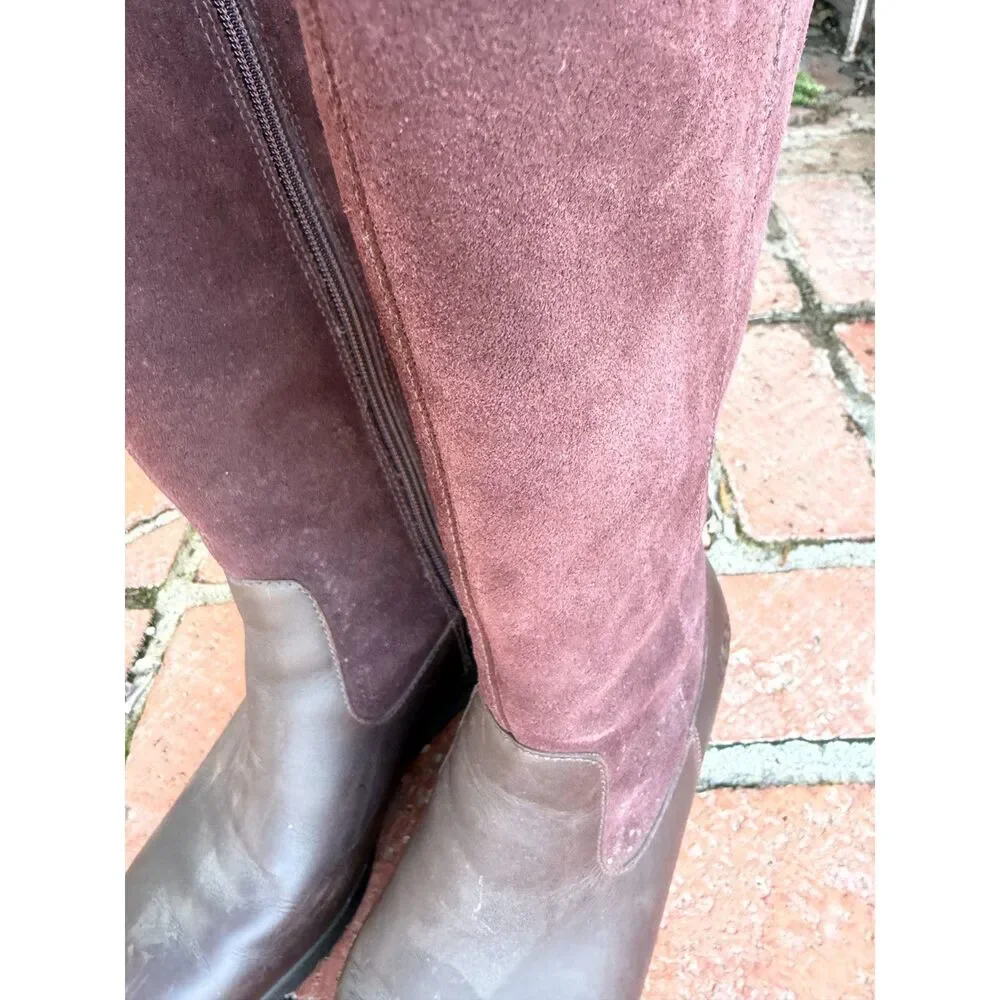 UGG Women's Australia Mischa Boots Stout Brown Waterproof Suede Leather Size 10